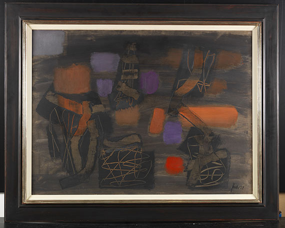 Fritz Winter - Mit Roten Flecken - Rahmenbild