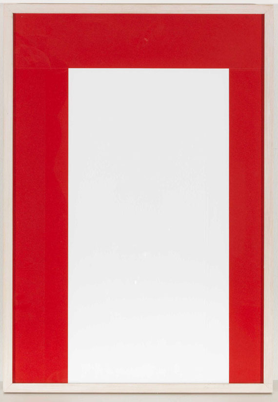 Imi Knoebel - Rot-weiss II - Rahmenbild