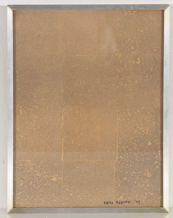 Piero Manzoni - Impronta sughero (Effects of Matter) - Rahmenbild