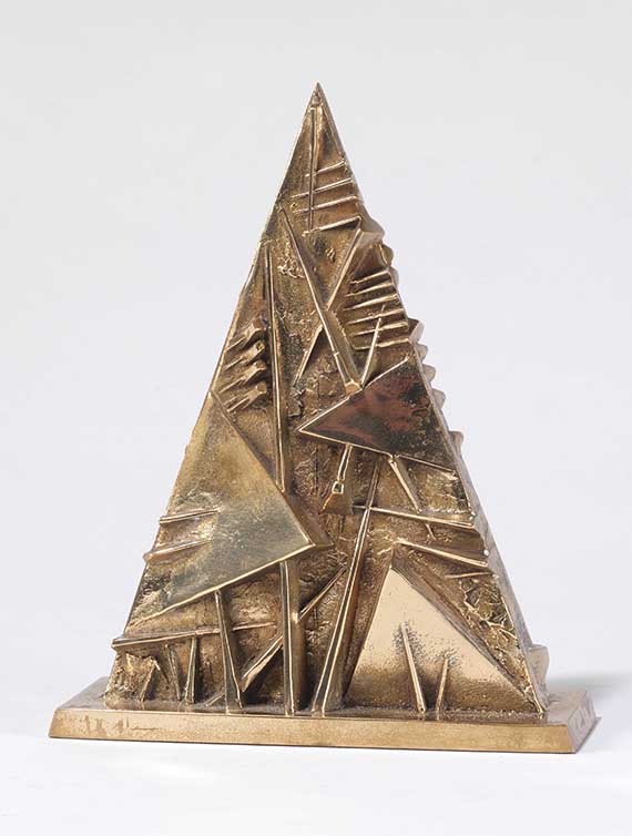 Arnaldo Pomodoro - Triangolo No. 2 - R&uuml;ckseite