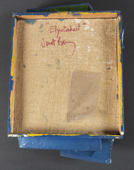 Bernar Venet - Relief Carton (Ely Zabait) - Rückseite
