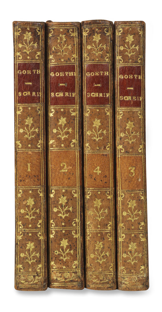 Johann Wolfgang von Goethe - Schriften. 1775-79. 4 Bde.