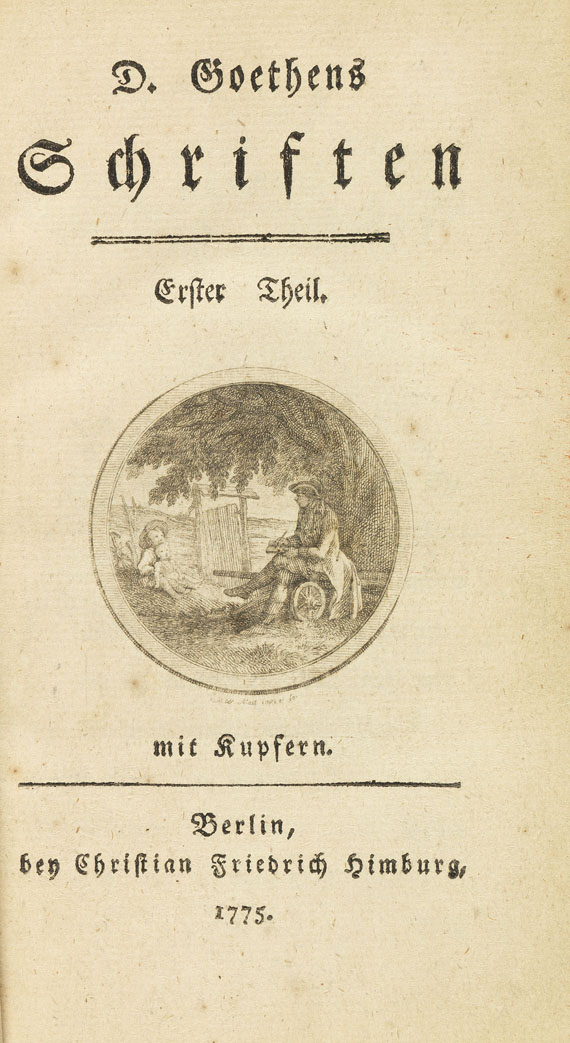 Johann Wolfgang von Goethe - Schriften. 1775-79. 4 Bde. - Weitere Abbildung