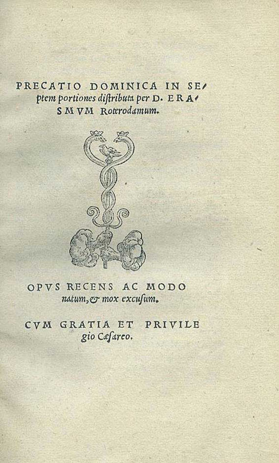 Desiderius Erasmus von Rotterdam - Precatio Dominica