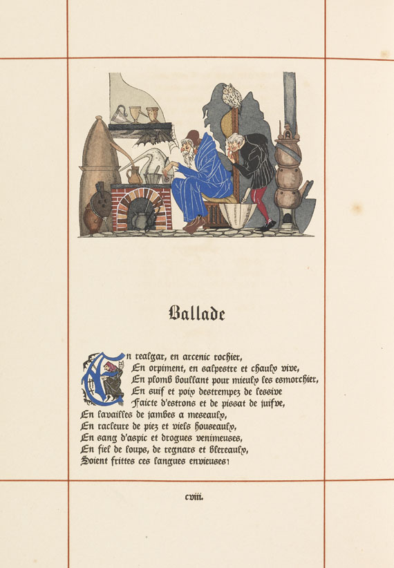 Francois Villon - Oeuvres. 1943 - Weitere Abbildung