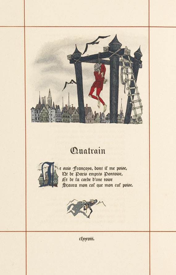 Francois Villon - Oeuvres. 1943 - Weitere Abbildung