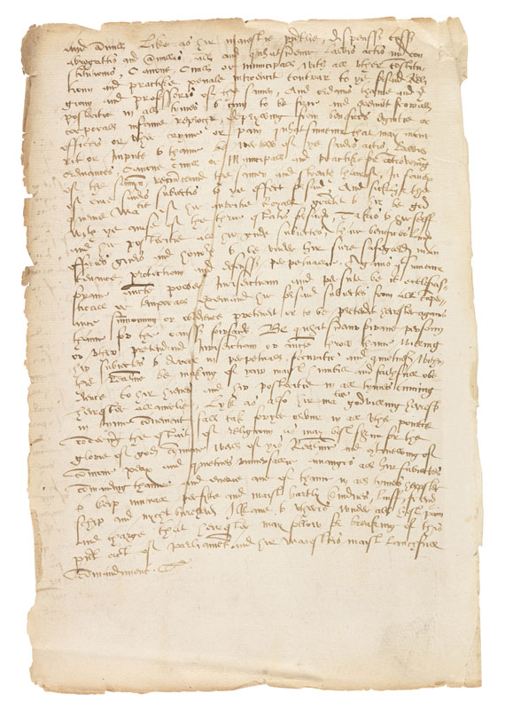 Mary Stuart - Ms. Parliament document (contemp. copy). Edinburgh 1567. - Weitere Abbildung
