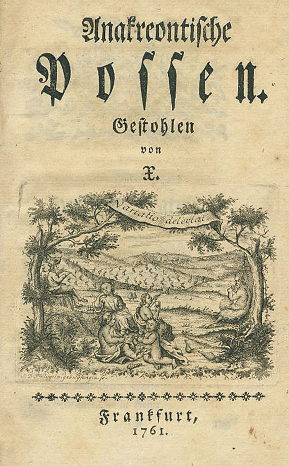 Anakreontische Possen - Anakreont. Possen. 1761