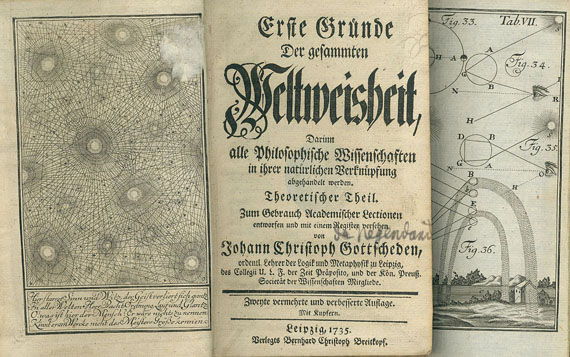 Johann Christoph Gottsched - Erste Gründe der gesammten Weltweisheit