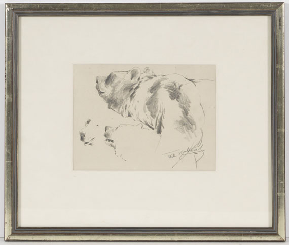 Wilhelm Kuhnert - Bären-Studien - Rahmenbild