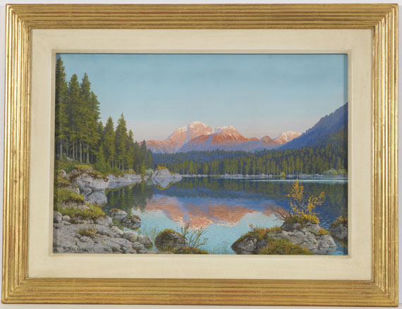 Rudolf Reschreiter - Hintersee und Hoher Göll - Rahmenbild