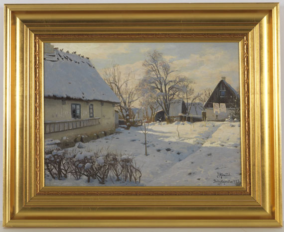 Peder (Peder Mørk Mønsted) Mönsted - Winter in Bröndbyvester in Dänemark - Rahmenbild