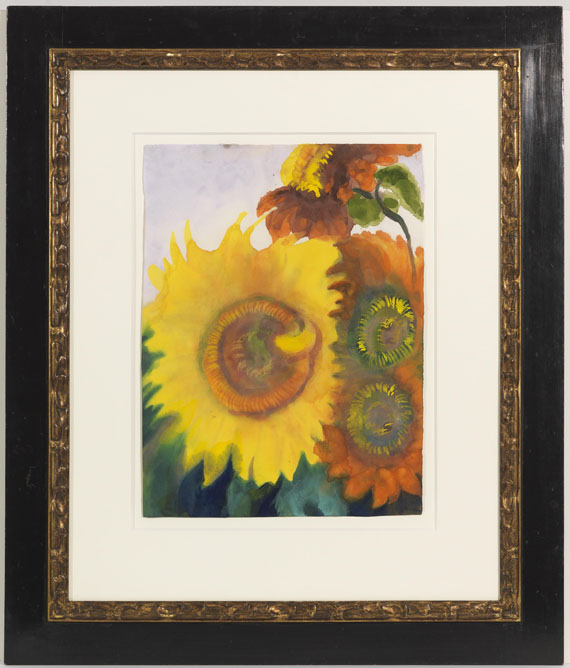 Emil Nolde - Sonnenblumen - Rahmenbild