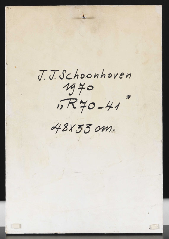 Jan Schoonhoven - R 70-41 - Rückseite