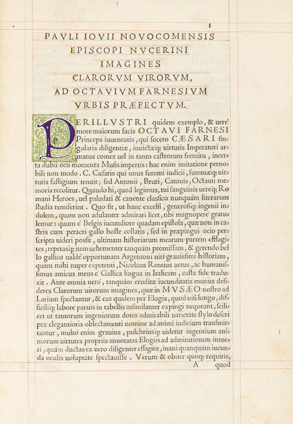 Paolo Giovio - Elogia veris clarorum vivorum. 1543