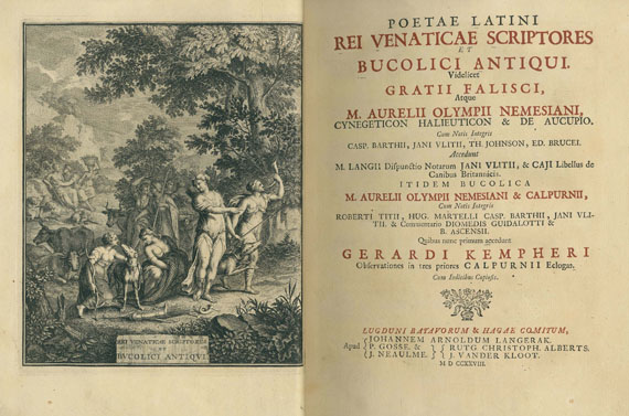  Jagd - Poetae Latini rei. 1728.