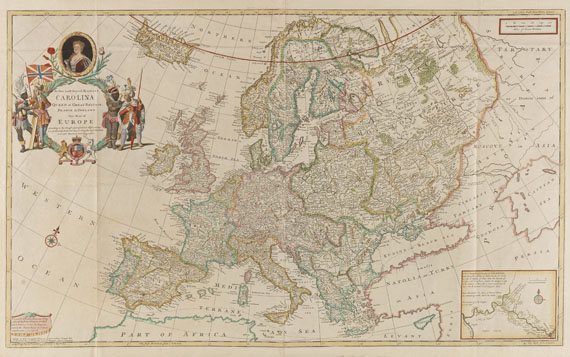 Europa - 1 Bl. This map of Europe (H. Moll).