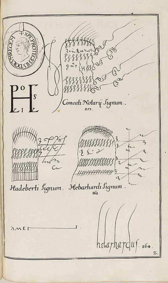 Johann Jakob Scheuchzer - Alphabeti ex diplomatibus. 1730. - 2 Werke angebunden. - Weitere Abbildung