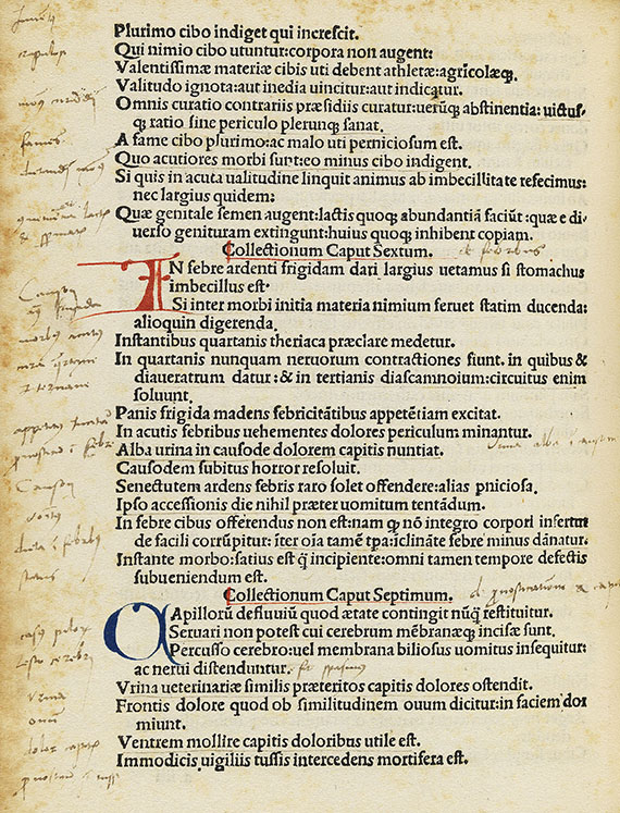  Alexander Benedictus - Collectiones medicinae. Um 1493.