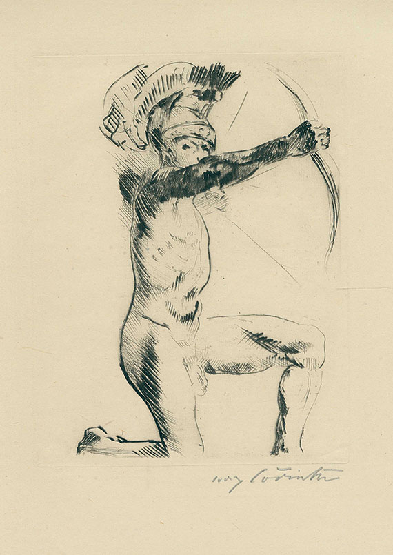 Lovis Corinth - Bogenschütze. - Dabei: Salome