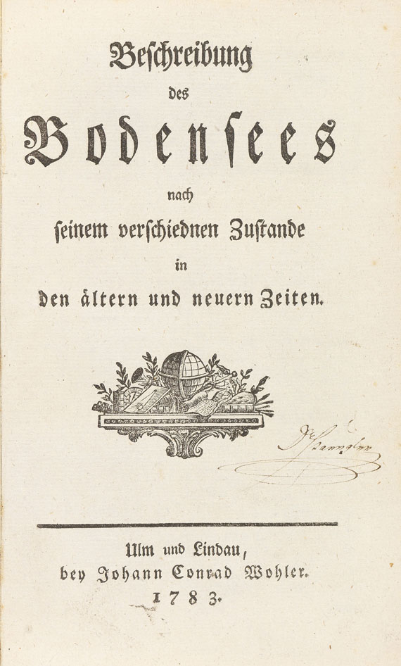 David Hünlin - Beschreibung des Bodensees nach seinem verschiedenen Zustand