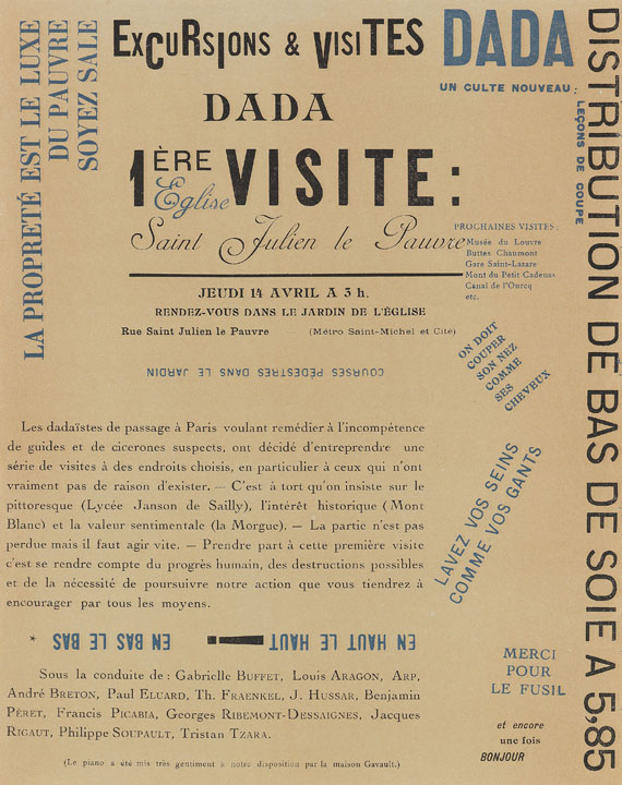 Tristan Tzara - Excursions & visites Dada