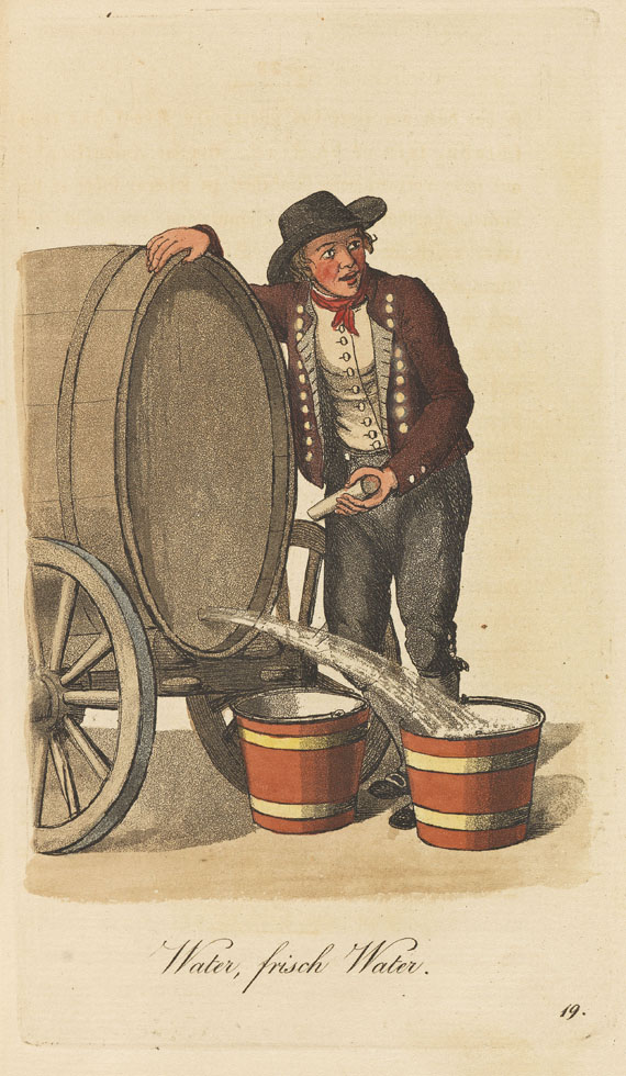 Christoffer Suhr - Der Ausruf in Hamburg. 1808. - Weitere Abbildung