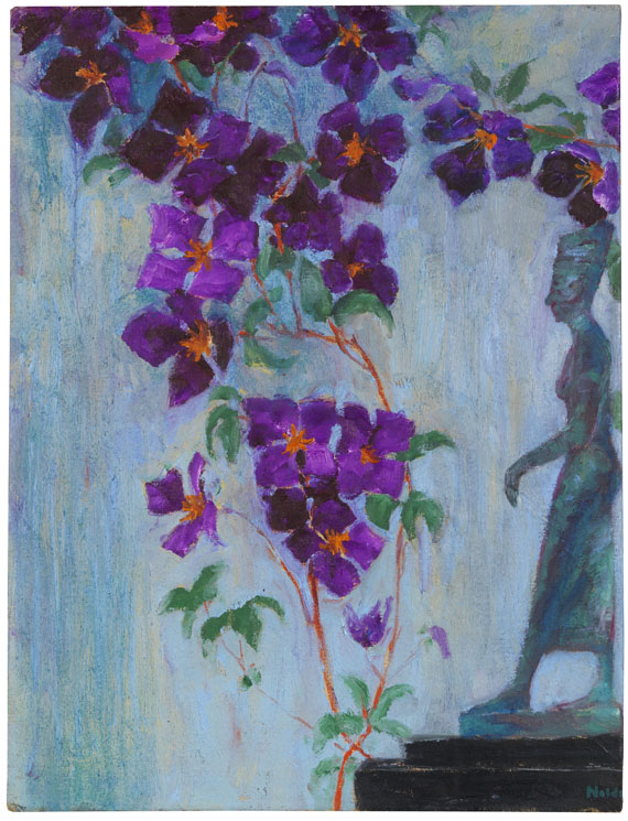 Emil Nolde - Figur und Clematis