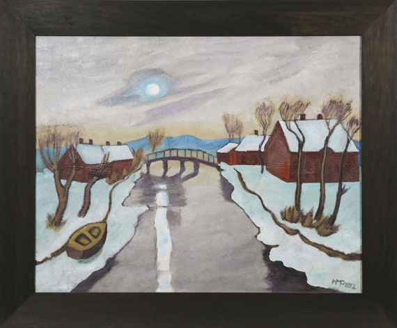 Hermann Max Pechstein - Wintermorgen - Rahmenbild