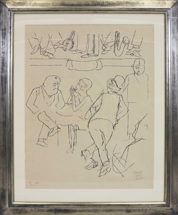 George Grosz - Tanzlokal Berlin - Rahmenbild