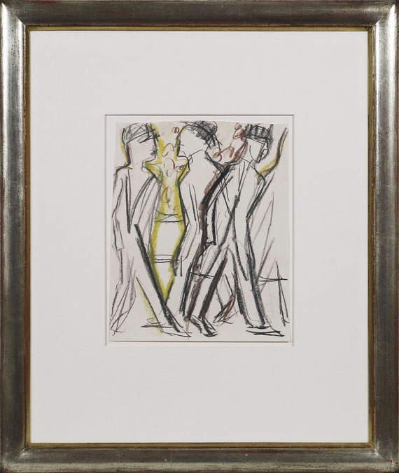 Ernst Ludwig Kirchner - Passanten auf der Straße - Rahmenbild