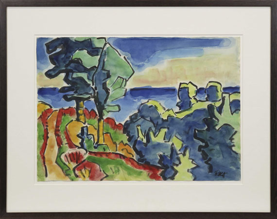 Karl Schmidt-Rottluff - Landschaft - Rahmenbild