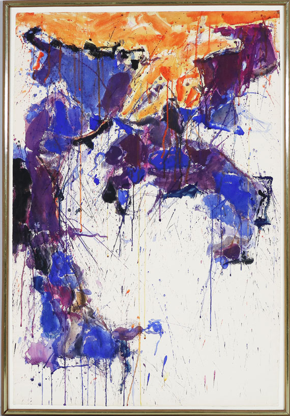 Sam Francis - Over orange (SF58-058) - Rahmenbild