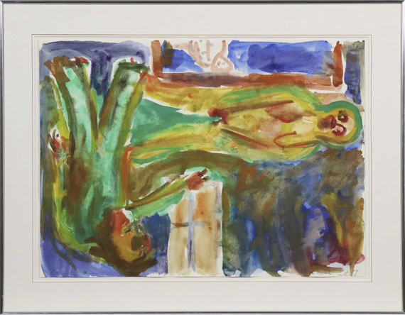 Georg Baselitz - Ohne Titel (Das Liebespaar) - Rahmenbild