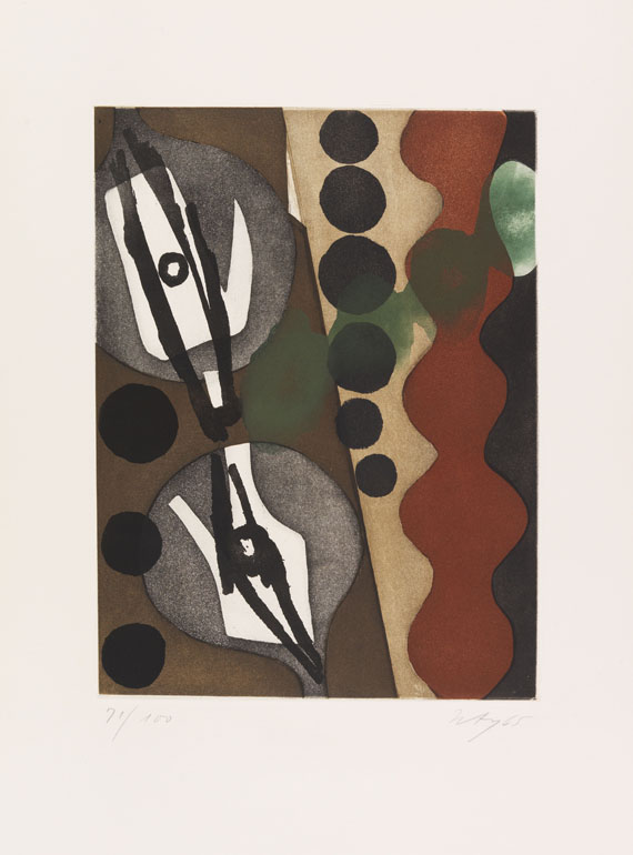 Ernst Wilhelm Nay - Sechs Aquatinten - Über den Menschen