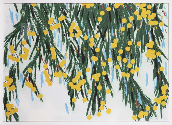 Donald Sultan - Yellow Mimosa - Rahmenbild