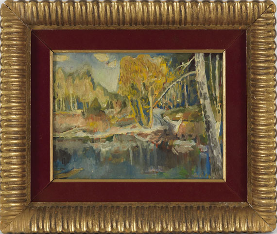 Leo Putz - Landschaft - Rahmenbild