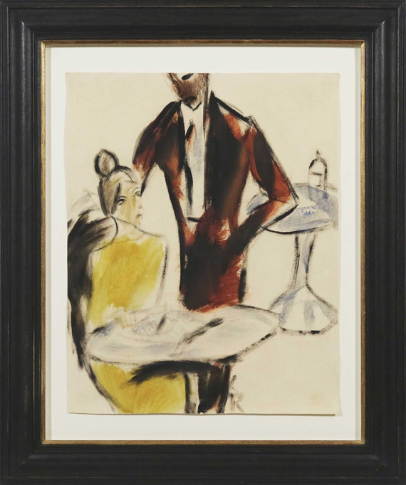 Christian Rohlfs - Paar (Szene im Café) - Rahmenbild