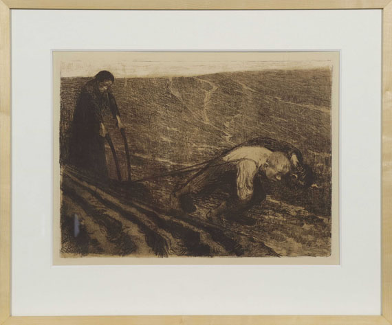 Käthe Kollwitz - Pflugzieher und Weib - Rahmenbild