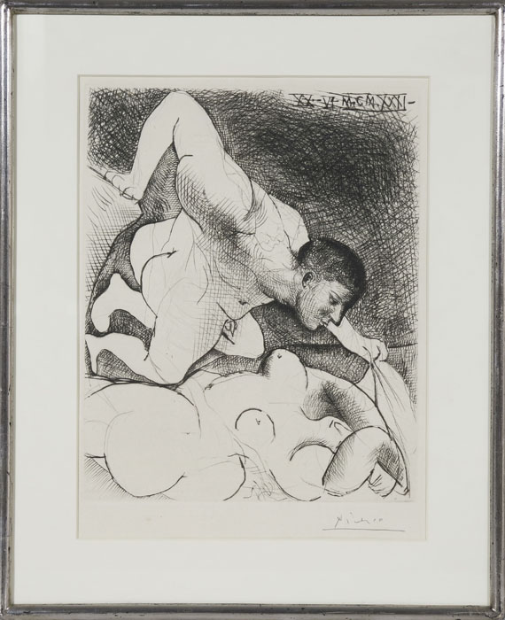 Pablo Picasso - Homme dévoilant une Femme - Rahmenbild