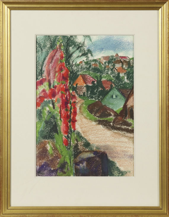 Käthe Loewenthal - Sommer im Dorf - Rahmenbild