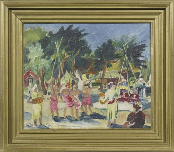 Franz Heckendorf - Südsee-Szene - Rahmenbild