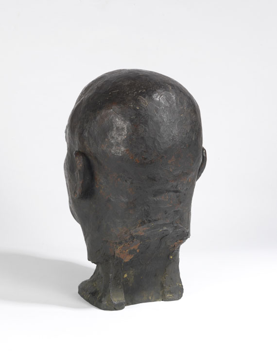 Georg Kolbe - Porträtkopf Paul Rohs - Rückseite