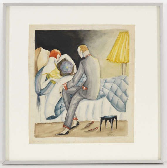 (d.i. Dörte Clara Wolff) Dodo - Nächtliche Konversation - Rahmenbild