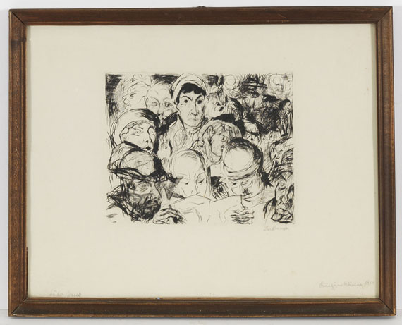 Max Beckmann - Die Kriegserklärung - Rahmenbild