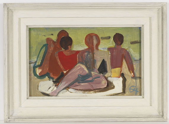 Karl Hofer - Vier am Strand - Rahmenbild