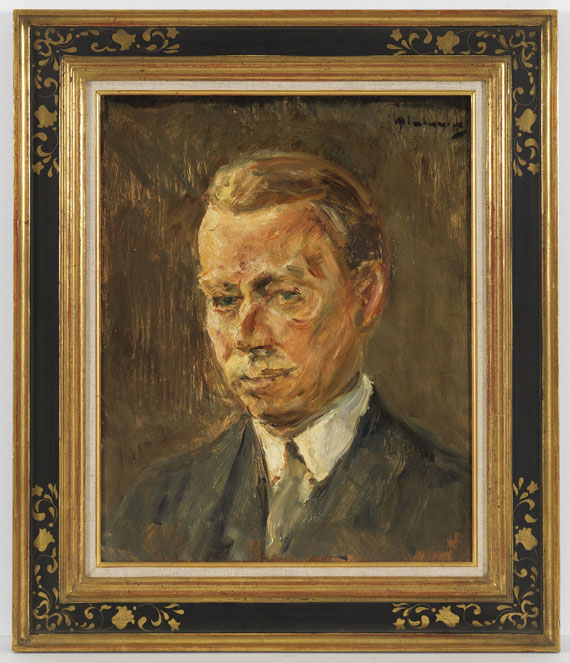 Max Liebermann - Bildnis Erich Hancke - Kopfstudie - Rahmenbild