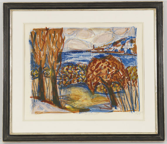 Otto Dix - Herbstlandschaft - Rahmenbild