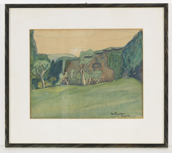 Hermann Max Pechstein - Die Waldwiese - Rahmenbild