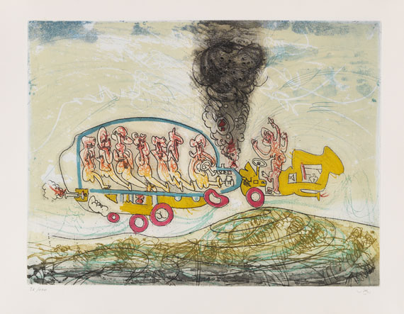 Roberto Sebastian Echaurren Matta - Les Oh-Tomobiles - Weitere Abbildung